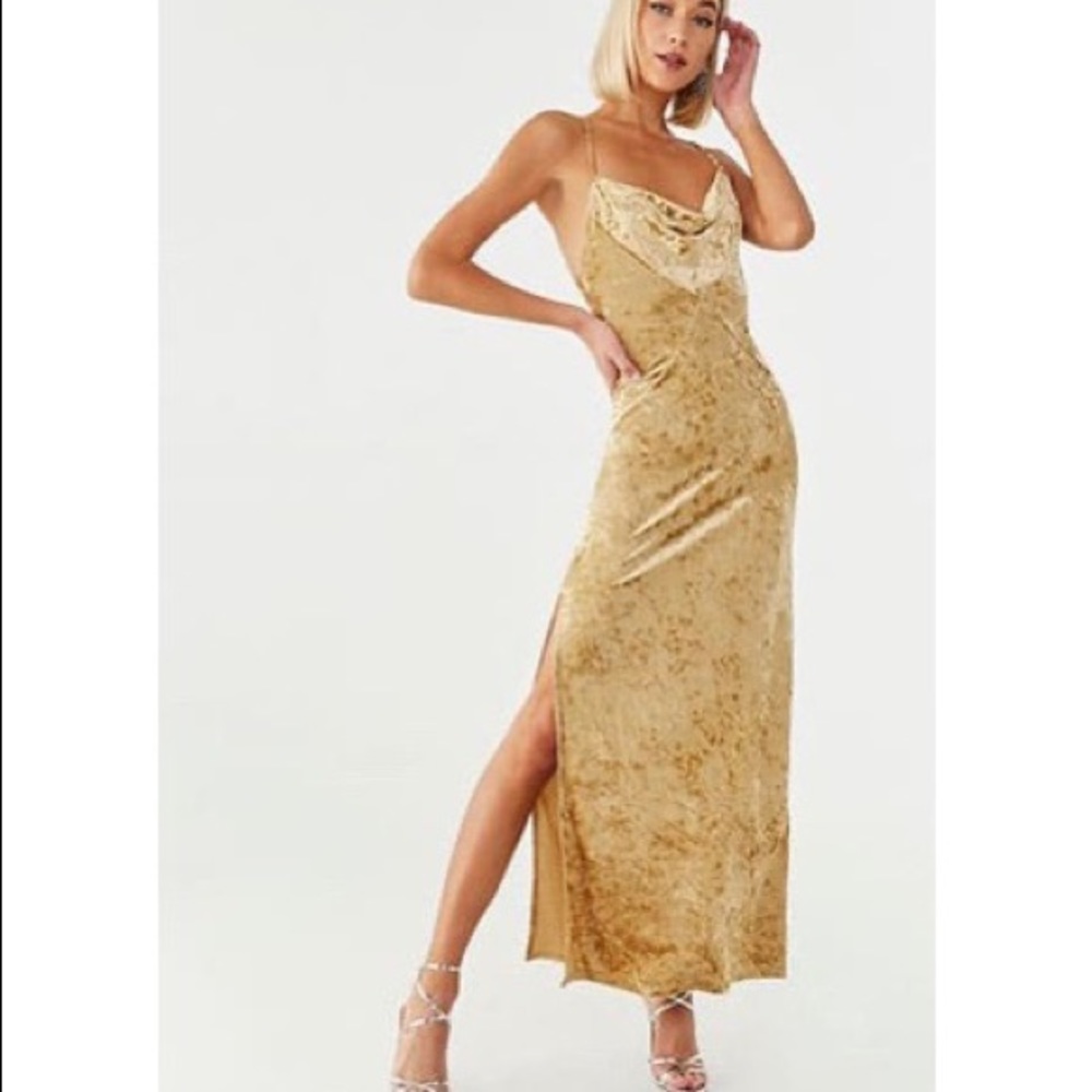 Crushed Velvet Formal Dress